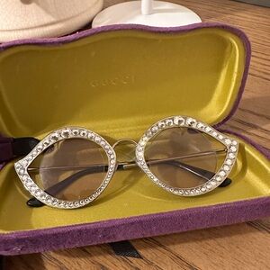 Gucci Women's Silver Rhinestone Glasses